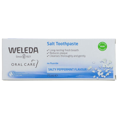 Weleda | Toothpaste - Salt - helps neutralise plaque acids | 75ml