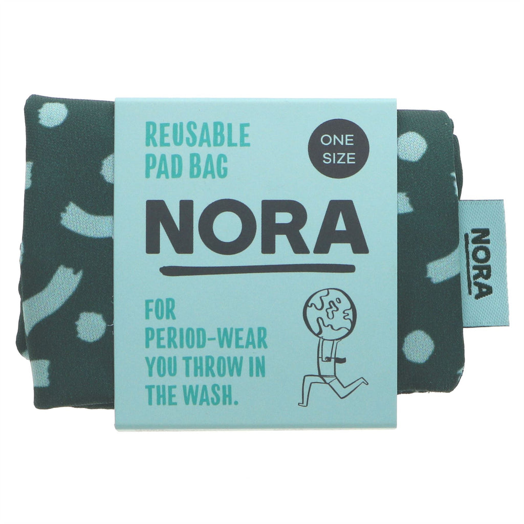 Nora | Reusable Out and About Bag - Celeste green pattern | 1