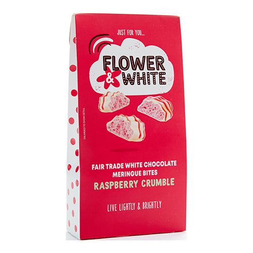 Flower & White | Raspberry Crumble Bites Box | 120g