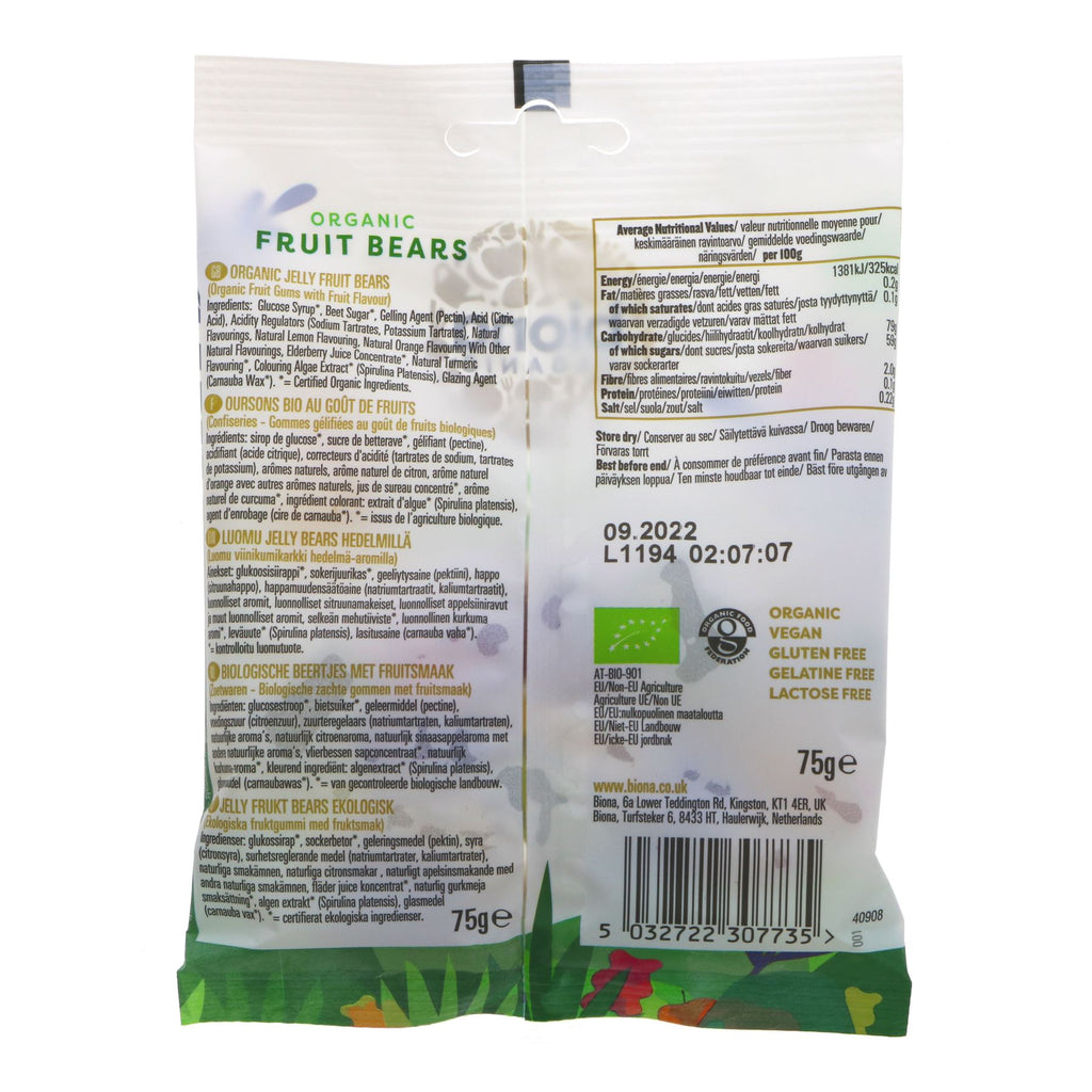Organic Mini Fruit Bears: guilt-free, gluten-free, vegan fruit gummies made with organic ingredients and no added sugars. Satisfy your sweet tooth anytime, anywhere!