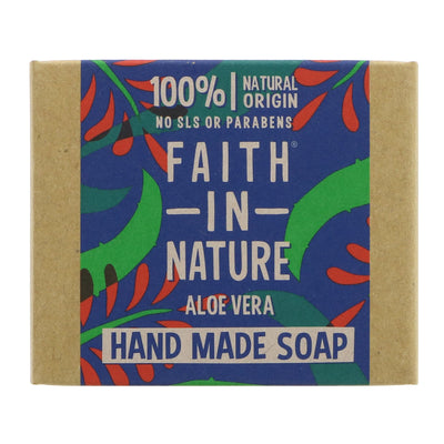 Faith In Nature | Wrapped Soap - Aloe Vera - With ylang ylang. Rejuvenating | 100g