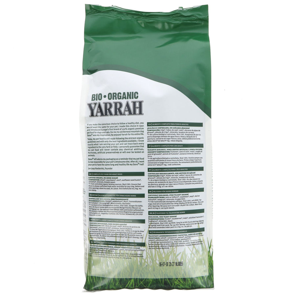 Organic Vegetarian Dog Food by Yarrah - 2KG