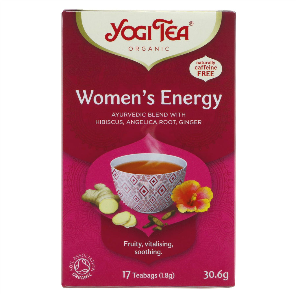 Yogi Tea | Women's Energy - Hibiscus, Ginger, Angelica Rt | 17 bags