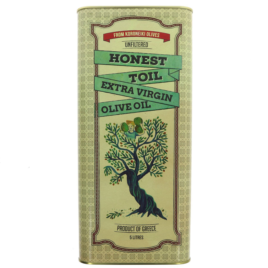 Honest Toil | Extra Virgin Olive Oil - Unfiltered | 5l