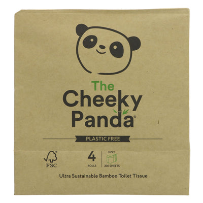 The Cheeky Panda | Toilet Tissue 4 Pack | 4 ROLLS