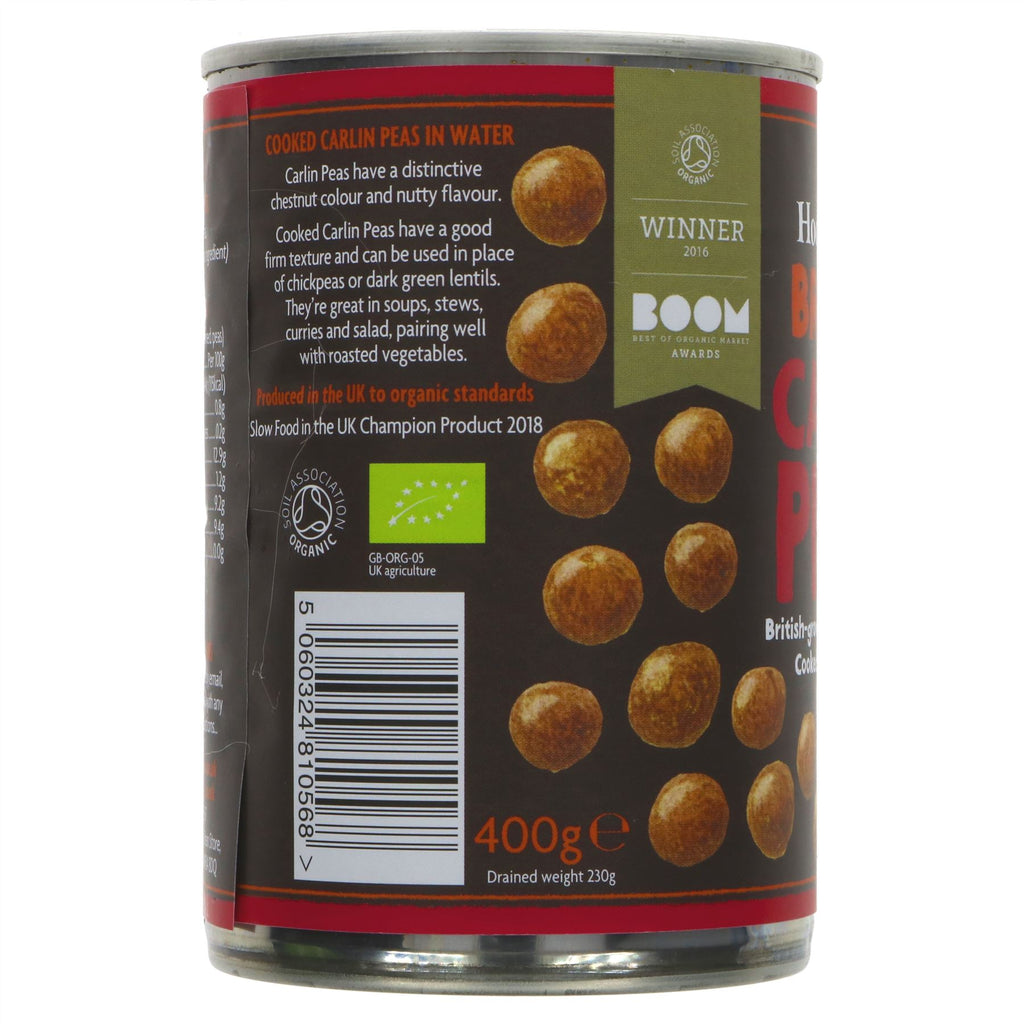 Organic Carlin Peas in Water - Delicious & Vegan - Ready to Eat - Perfect Substitute for Chickpeas - Available at Superfood Market.