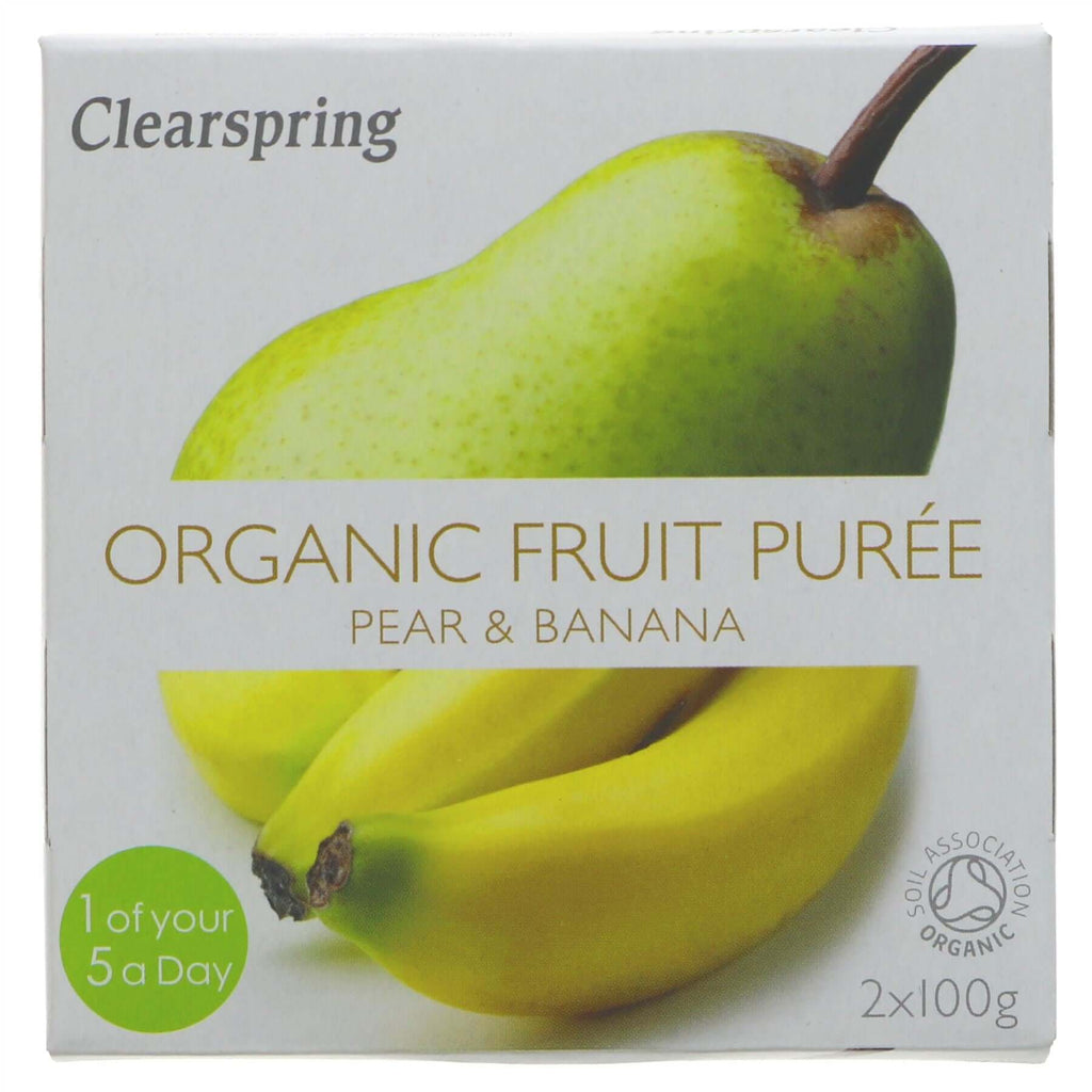 Clearspring | Pear & Banana Puree - Org | 2x100g