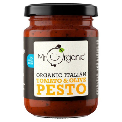 Mr Organic | Tomato & Olive Pesto - no added sugar | 130g
