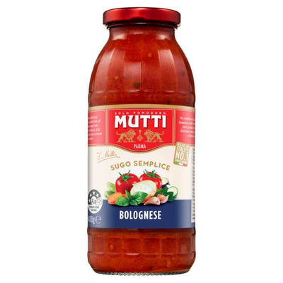 Indulge in the rich flavors of Mutti's Bolognese Sauce. This gluten-free & vegan delight is made with grilled aubergines and courgettes, ensuring the highest quality and hygiene standards. Perfect for pasta dishes or as a base for your favorite recipes. Experience the taste in every jar.
