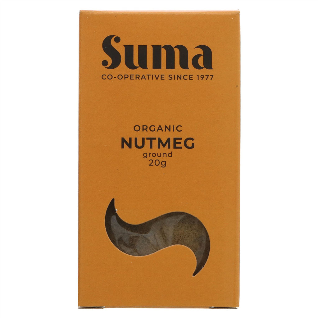 Suma | Nutmeg, organic | 20g | Rich, warm flavor perfect for baking & cooking | Organic & vegan | No VAT | Sold by Superfood Market