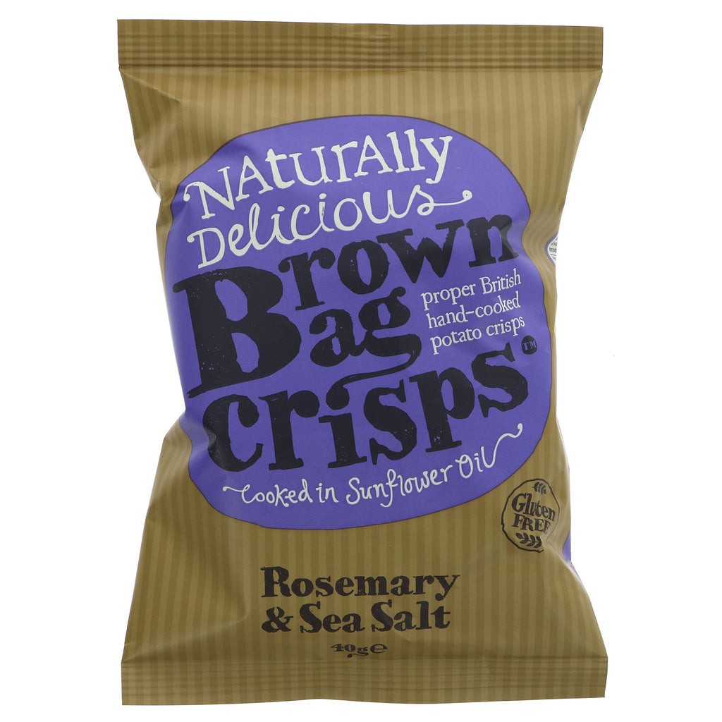 Brown Bag Crisps | Rosemary & Sea Salt | 40G