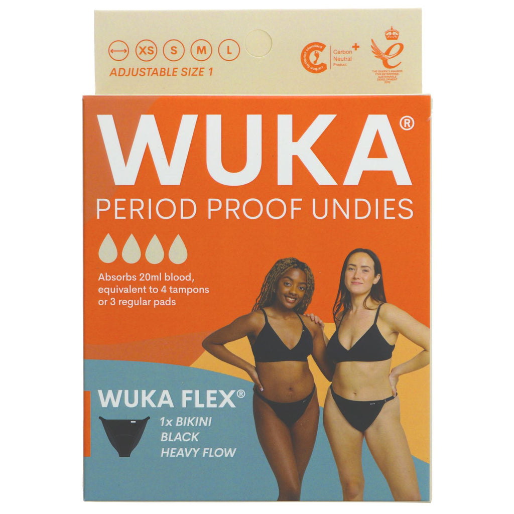 Wuka | Period Pant Heavy Flow XS - L - Adjustable period pant | single