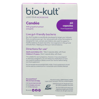 Bio-Kult Candea - Advanced Multi-Action Capsules for Gut & Intimate Flora. Gluten-Free & Suitable for All.
