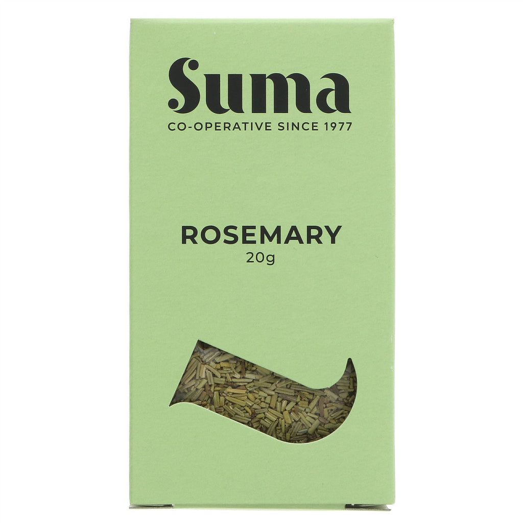 Suma Vegan Rosemary: Aromatic and Earthy Herb for Seasoning Veggies, Potatoes, and More! 20g.