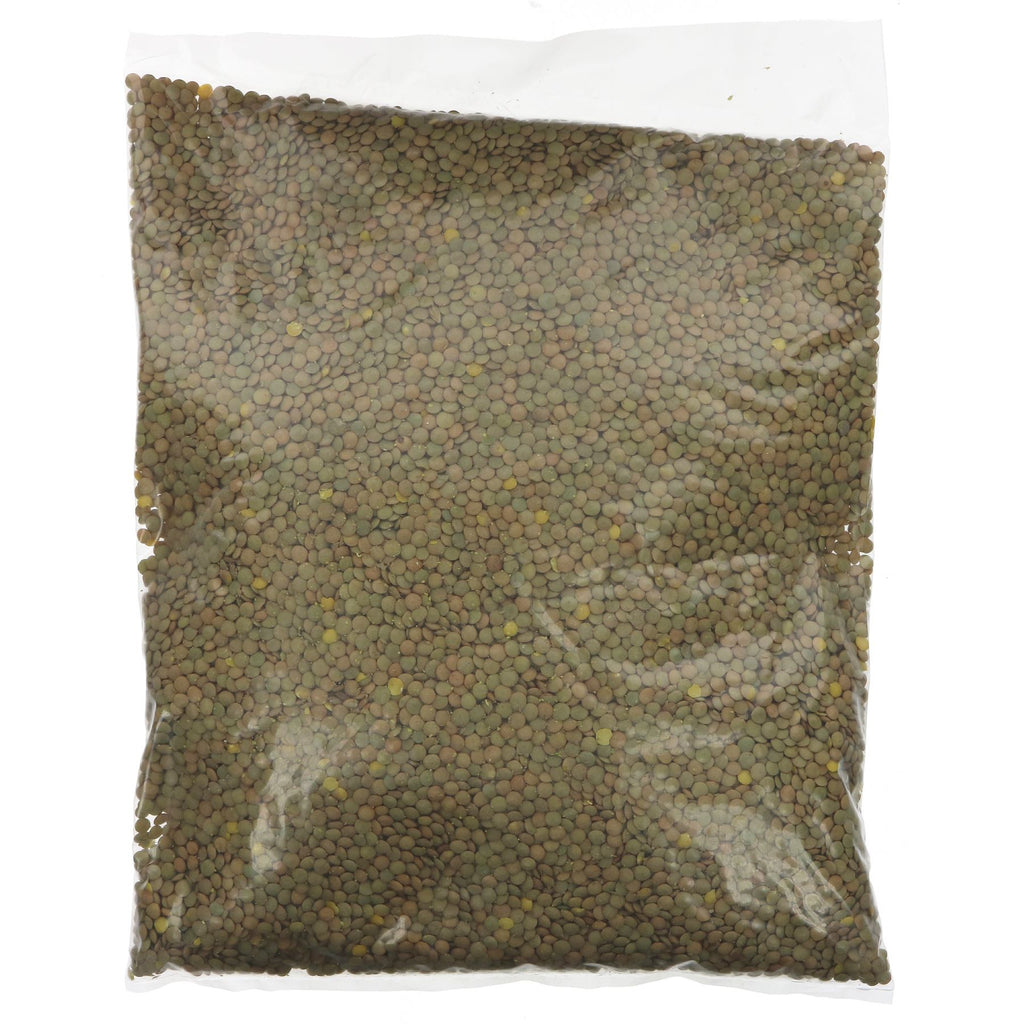 Organic, vegan green lentils - 3kg for soup, stew, and casserole. No VAT charged.
