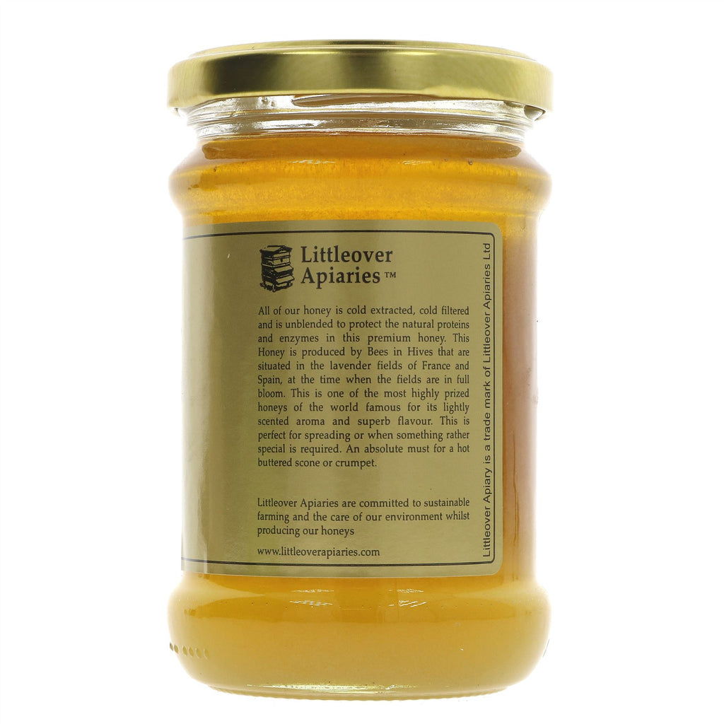 Littleover Apiaries Lavender Honey - Floral and Sweet - 340G - Perfect for Toast & Tea - No VAT Charged -