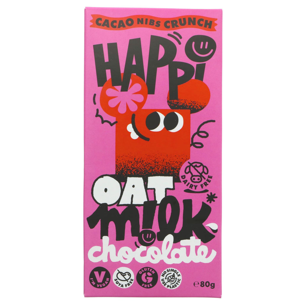 Happi | Vegan Cacao Nibs Crunch Chocolate | 80g