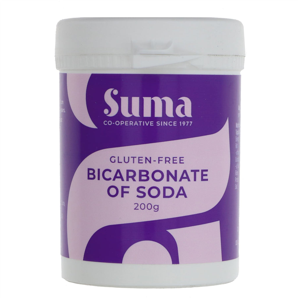 Suma's G/Free Bicarbonate of Soda: Gluten Free, Vegan & perfect for baking needs. Ideal raising agent for cookies, gingerbread & soda bread.
