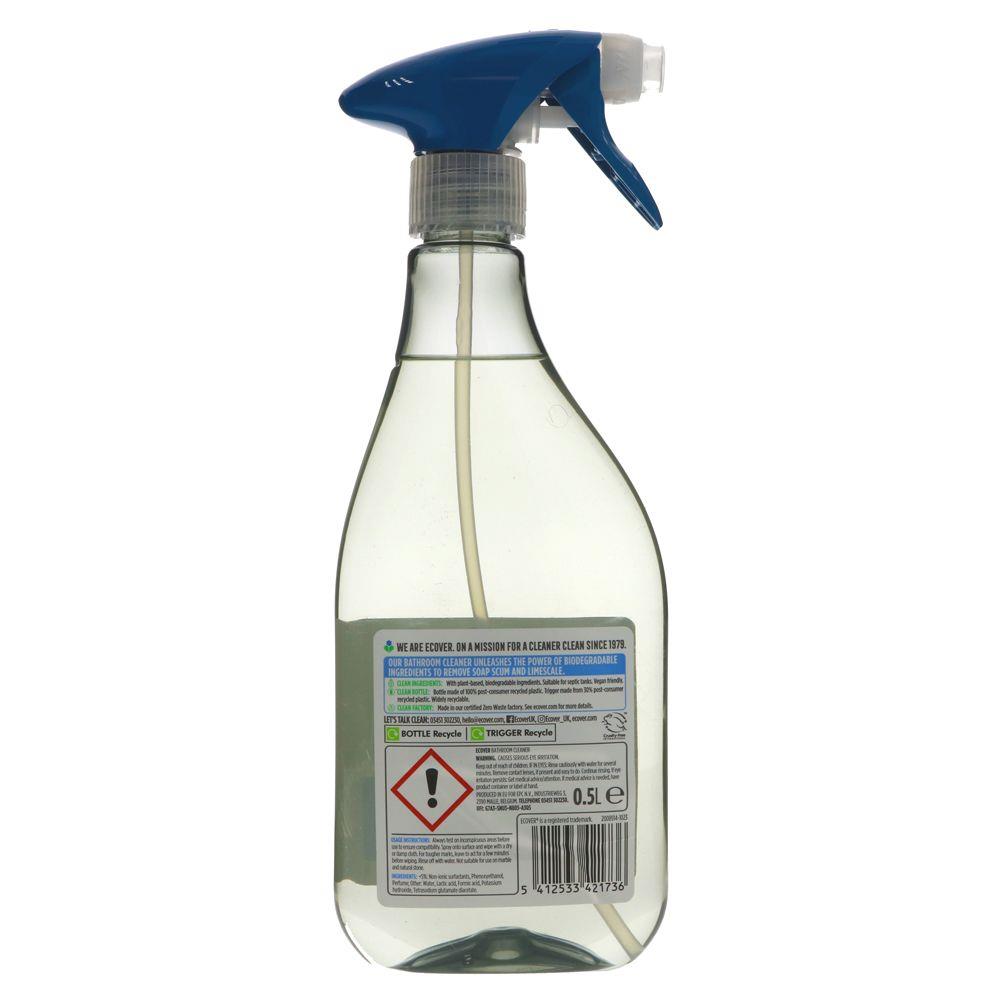 Ecover Bathroom Cleaner - Powerful & Biodegradable, Plant-based, Safe for Septic Tanks, Vegan & 100% Recycled Bottle.