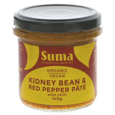 Suma | Pate - Kidney Bean, Red Pepper - Jar | 140g