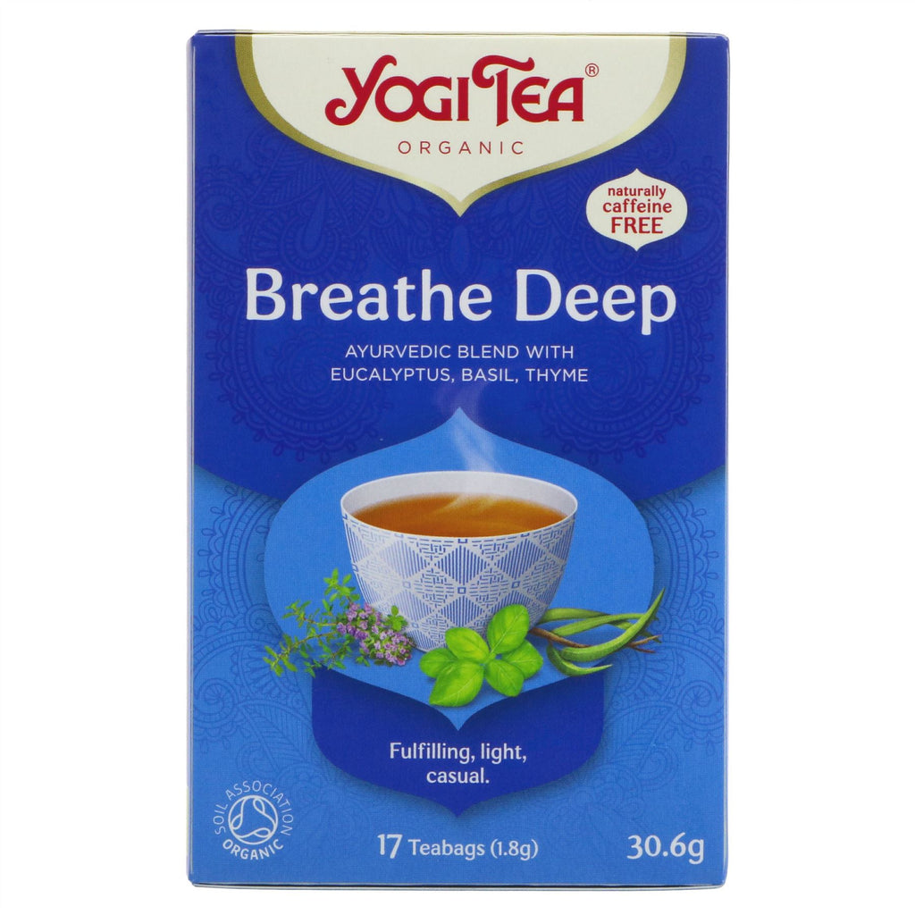 Yogi Tea | Breathe Deep - Eucalyptus, Basil, Thyme | 17 bags