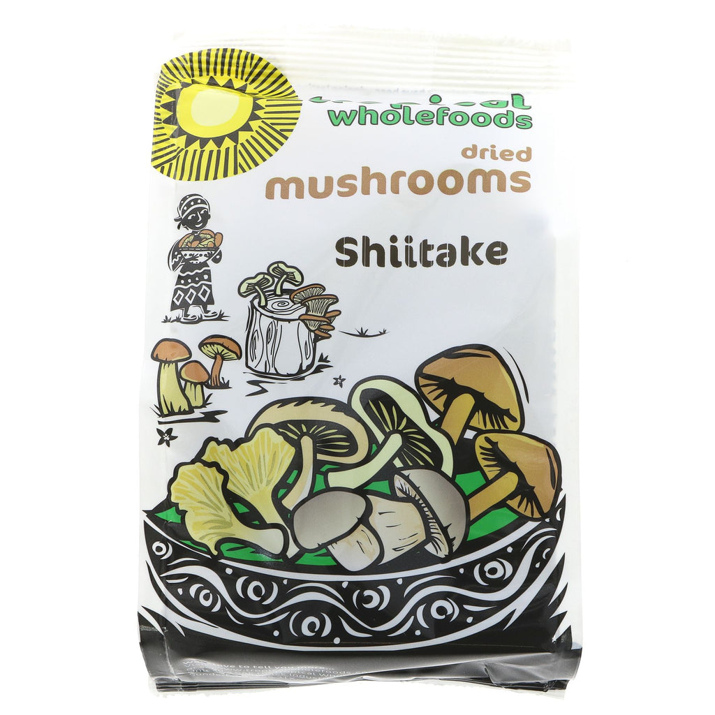 Tropical Wholefoods | Shiitake Mushrooms - Dried | 50g
