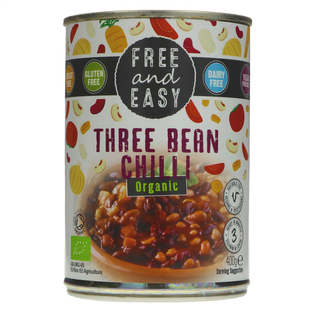 Free & Easy | Three Bean Chilli - Og | 400G