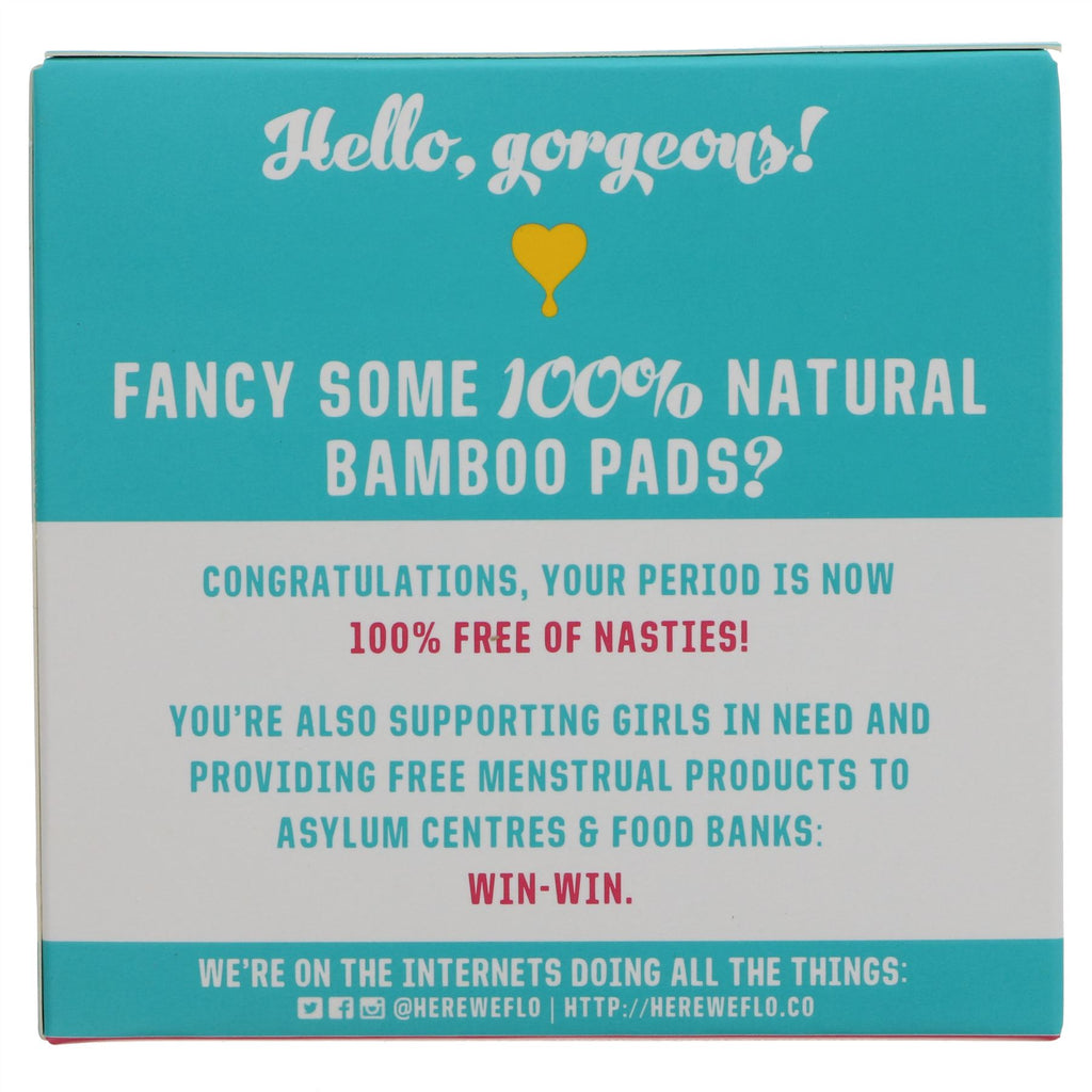 Super soft, ultra-thin and absorbent night pads made with 100% organic bamboo. Hypoallergenic, biodegradable and vegan.