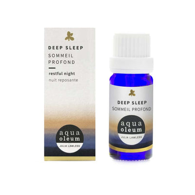 Aqua Oleum Deep Sleep Diffusion Blend: Vegan room fragrance with valerian root & vetivert. Promotes sound sleep & deep relaxation. Handmade in the Cotswolds.