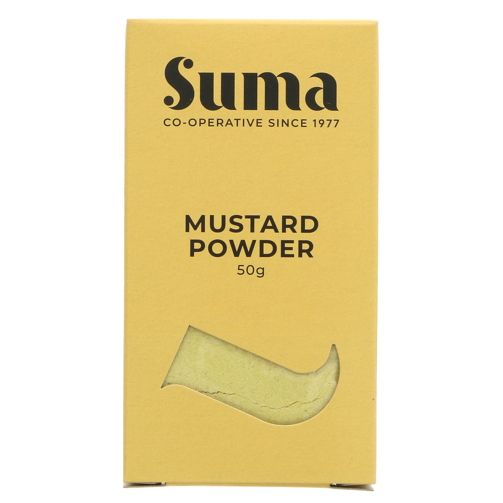 Suma vegan ground mustard - perfect for dressings, marinades & sauces. 50g.