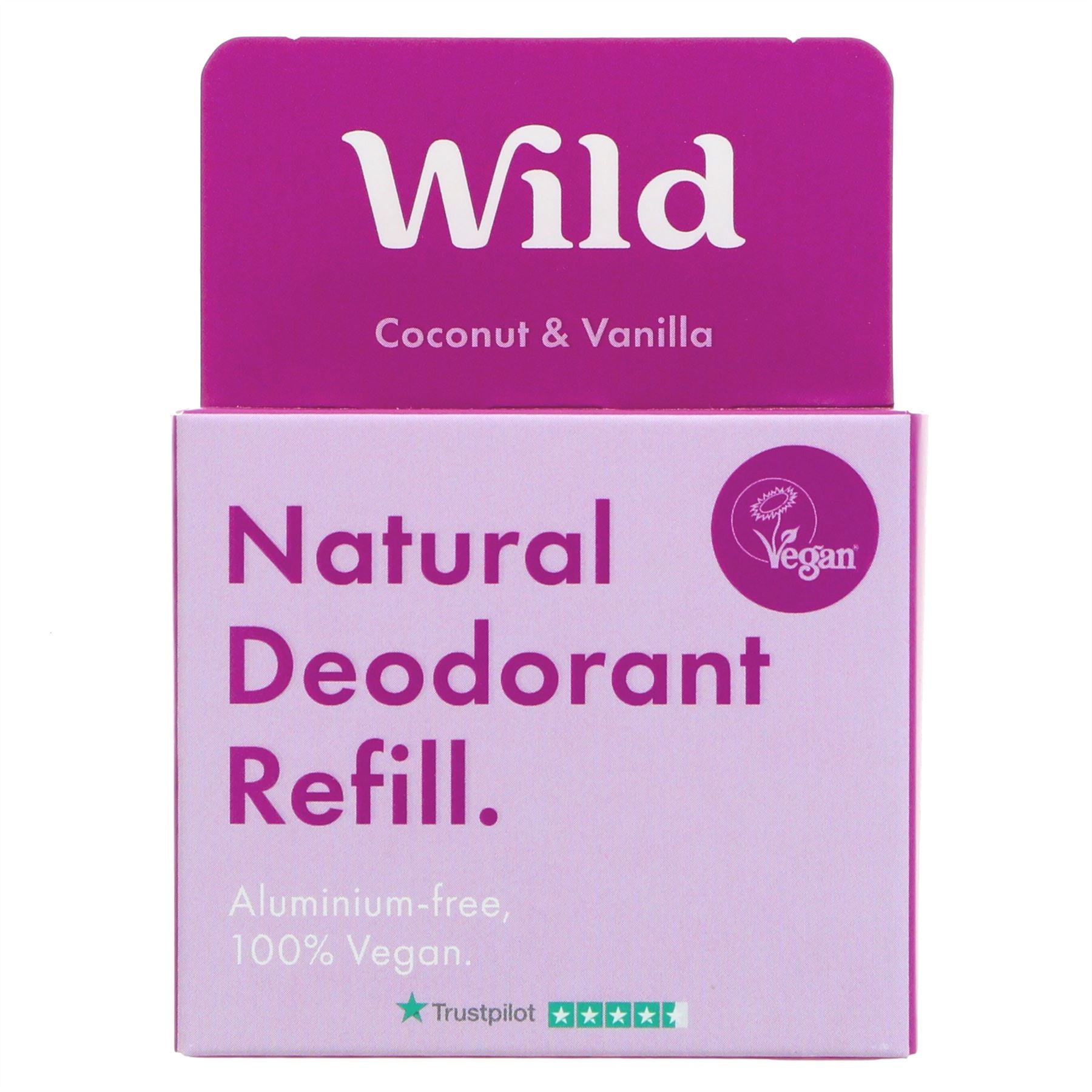 Wild  Deodorant Coconut & Vanilla - Wild refill, Plastic Free
