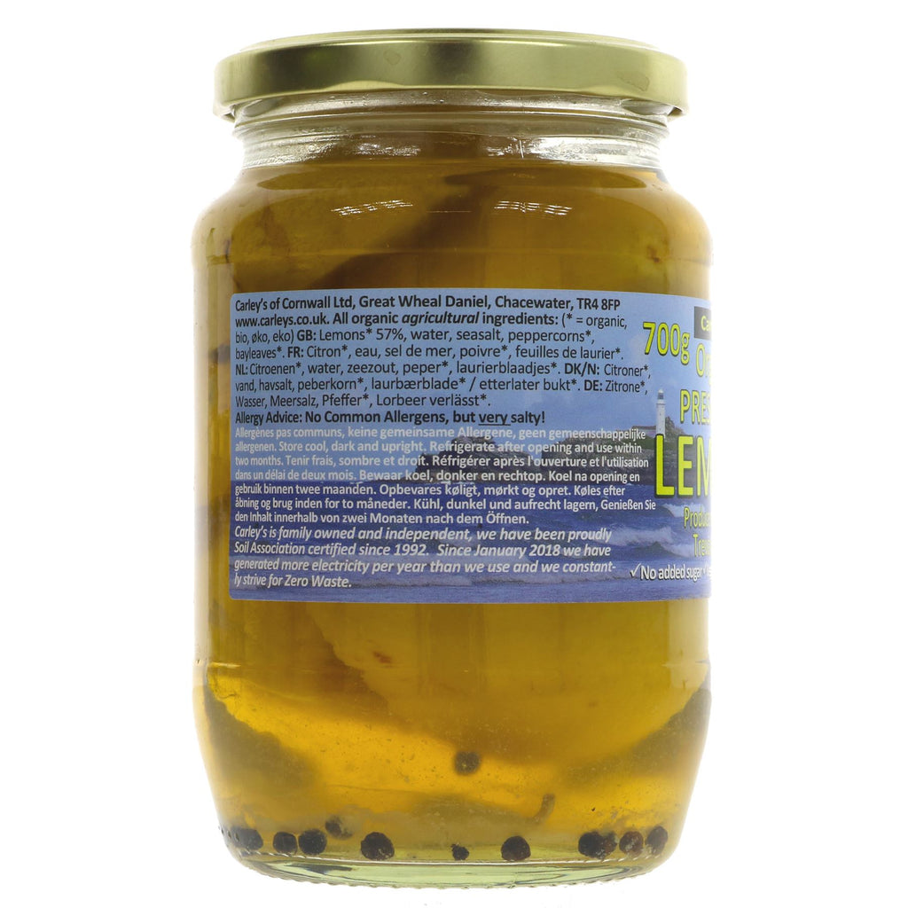 Organic, Vegan Preserved Lemon for Mediterranean Cooking | 700G