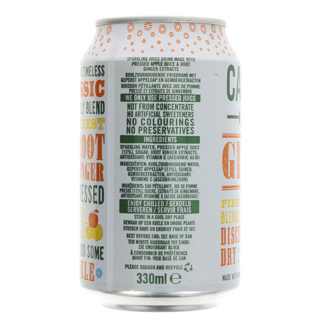 Cawston Press Ginger Beer - Vegan, Fiery & Crisp, Made with Root Ginger & Pressed Apples.