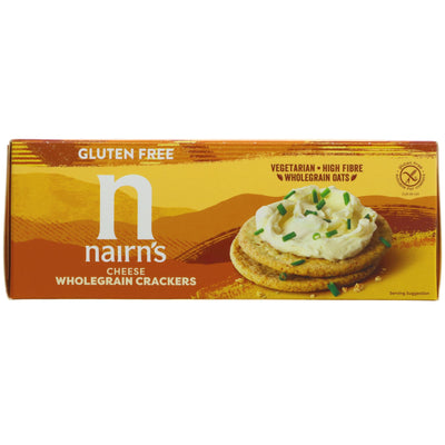 Gluten-free Nairn's Cheese Crackers: light, crispy, flavorful, no added sugar. Try them today!