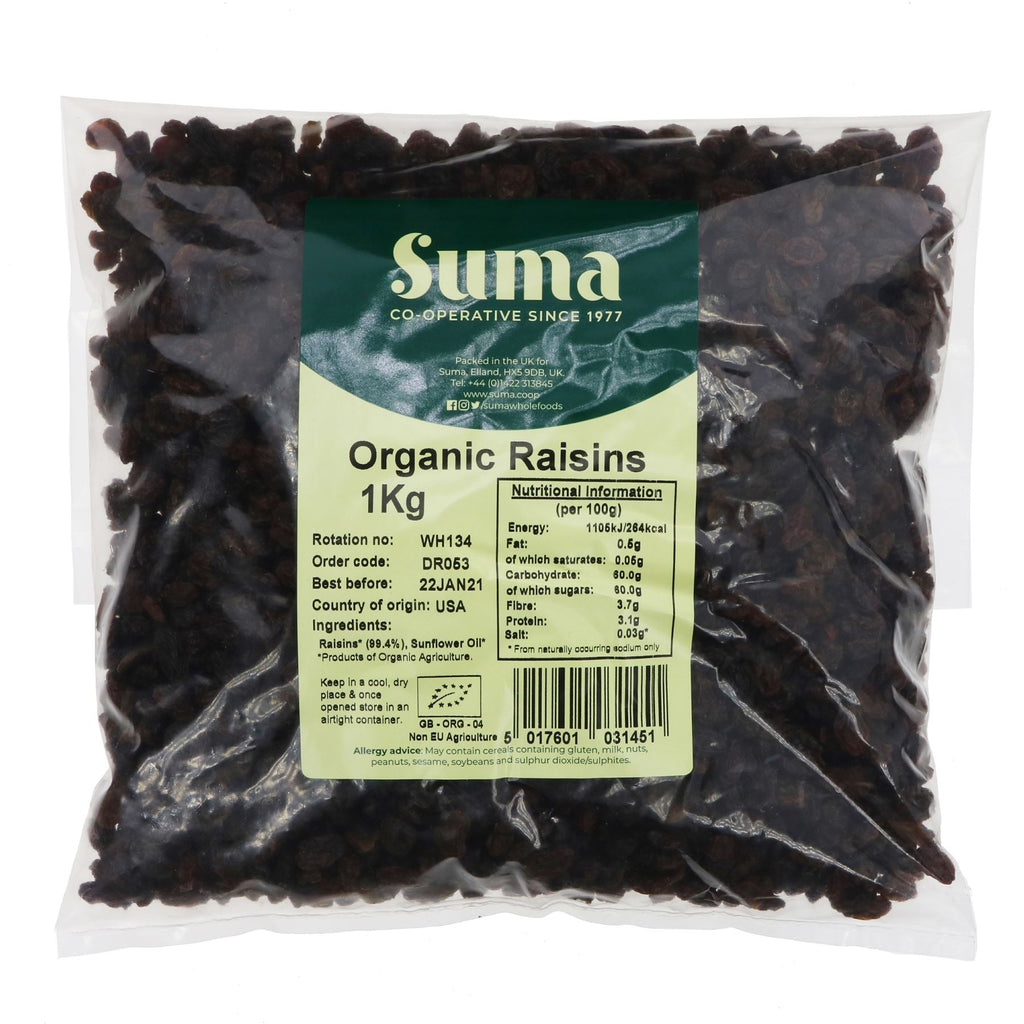 Suma | Raisins - Organic | 1 KG