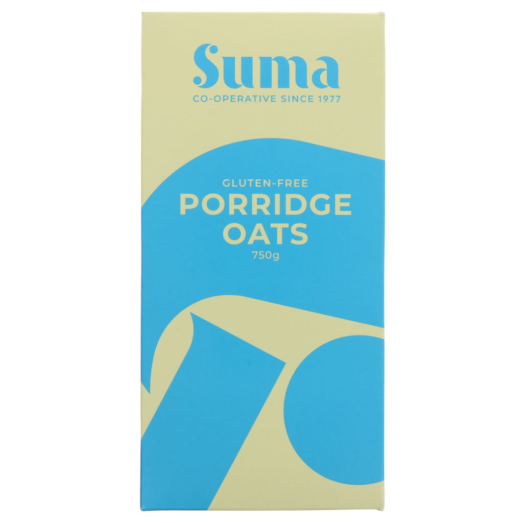 Suma | Oats - Porridge & Gluten Free | 750g. Vegan-friendly, nutty flavor, from Scotland. Perfect for easy porridge. No VAT charged.