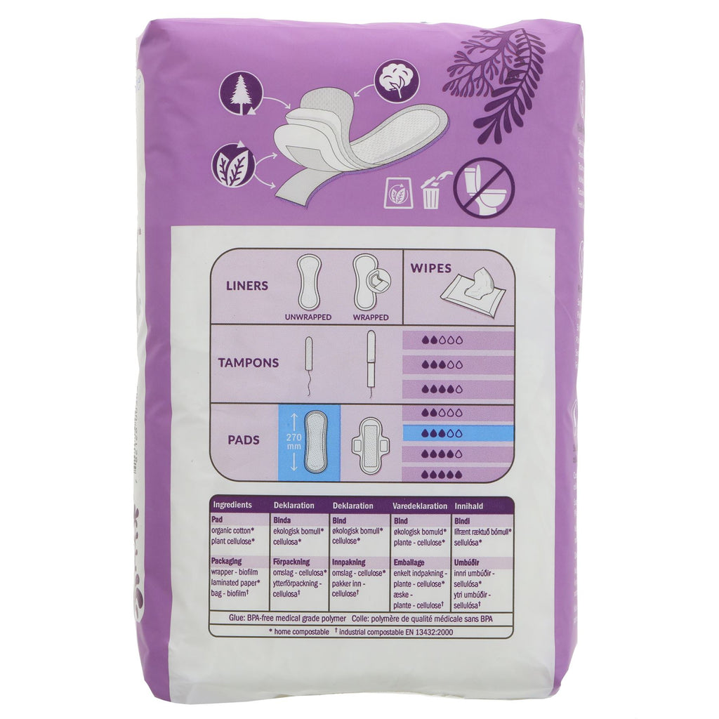 Natracare Maxi Pads - Super, organic and plastic-free, ideal for medium to heavy flow days. Vegan and compostable!
