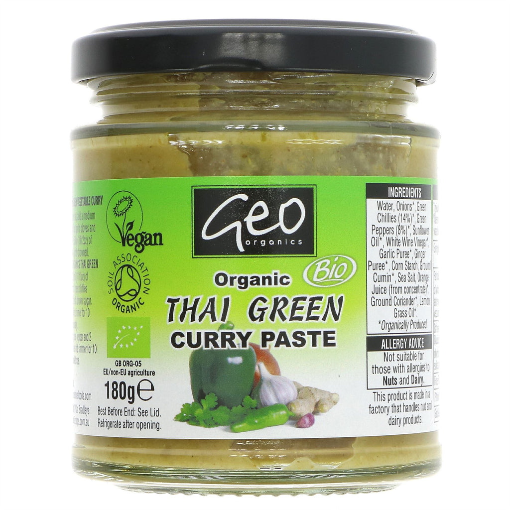 Geo Organics | Thai Green Curry Paste OG | 180g