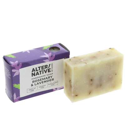 Alter/Native | Boxed Soap Rosemary & Lavender - Revive - with rosemary leaves | 95g
