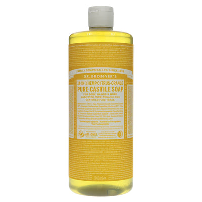 Dr Bronners | Orange Castile Liquid Soap | 946ml