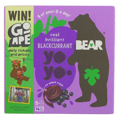 Bear | Yoyos - Blackcurrant Multipack | 5 x 20g