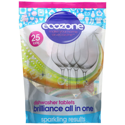 Ecozone | Dishwasher Tablets - Brilliance All In One | 25s