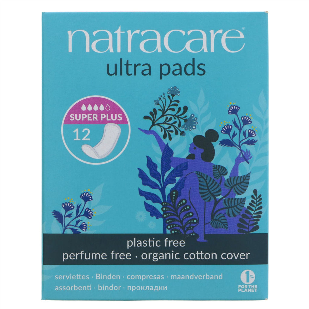 Natracare | Ultra Pads Super Plus - organic cotton cover | 12