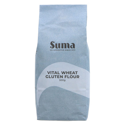 Suma Vital Wheat Gluten: Vegan, high-quality flour alternative for bread, steaks & burgers. No VAT charged. Sold by Superfood Market since 2014.