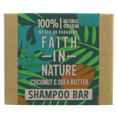 Faith In Nature | Coconut & Shea Buter Shampoo Bar | 85g