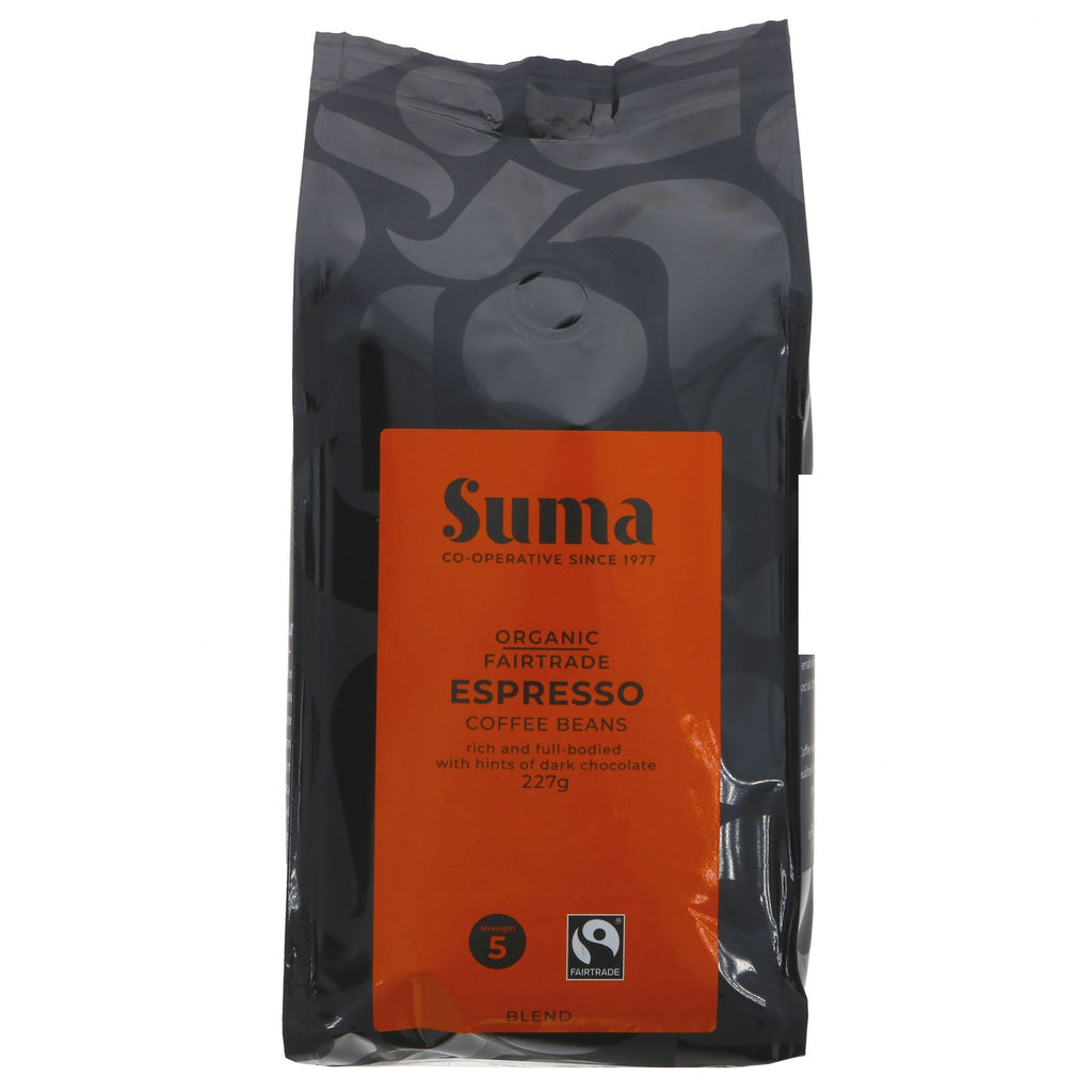 Suma | Espresso Coffee Beans - Strength 5, Rich & Full Bodied | 227g