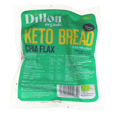 Dillon Organic | Chia Flax Keto Bread | 250g