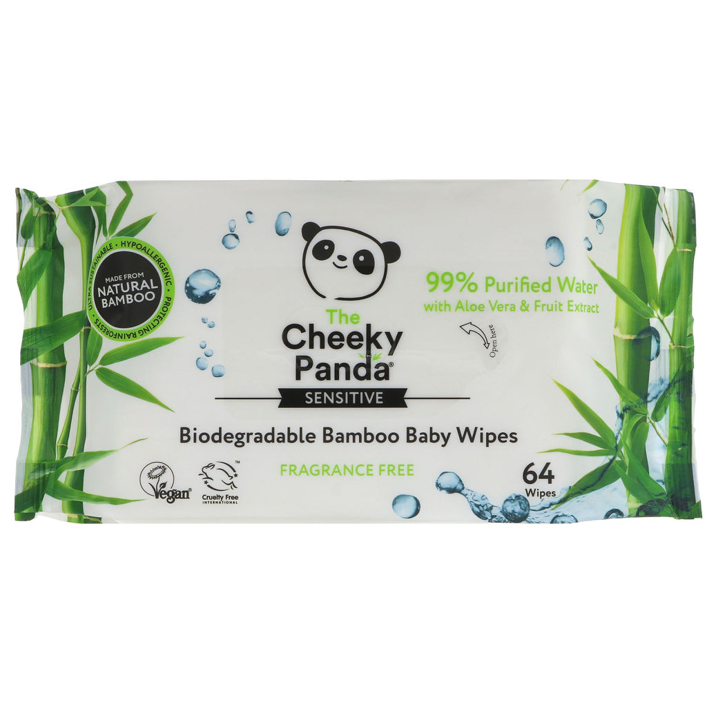 The Cheeky Panda | Biodegradable Bamboo Baby Wipes | 64s