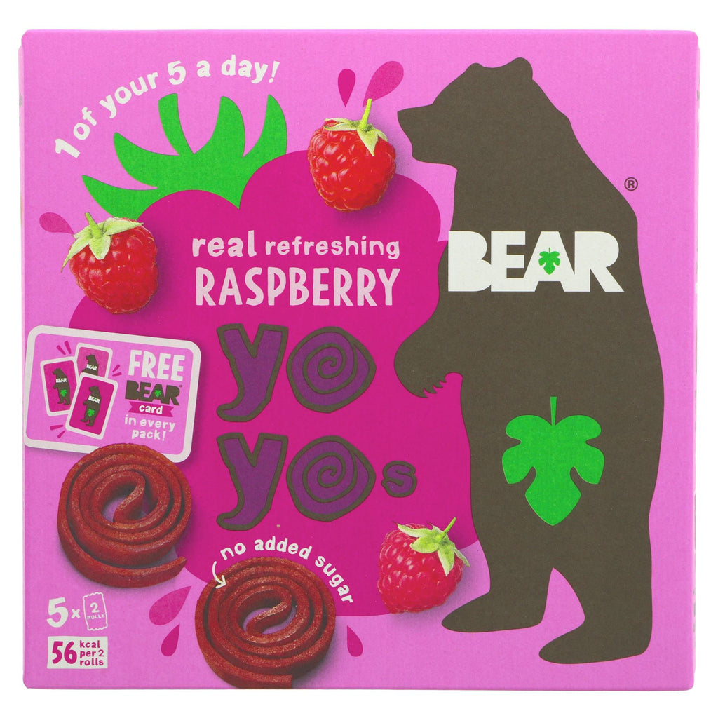 Bear | Yoyos - Raspberry Multipack | 5 x 20g