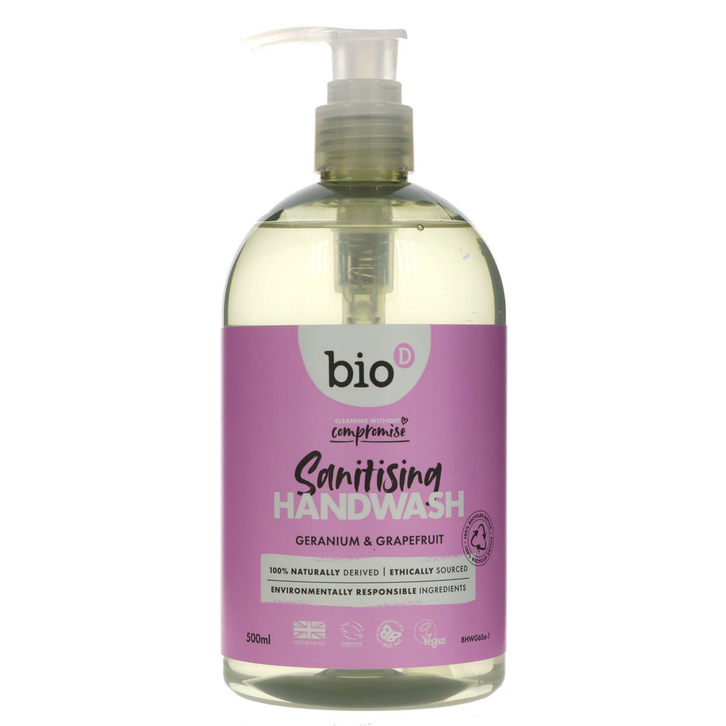 Bio D | Geranium Sanitiser Hand Wash | 500ml